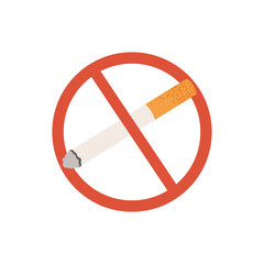 Quit smoking sign symbol