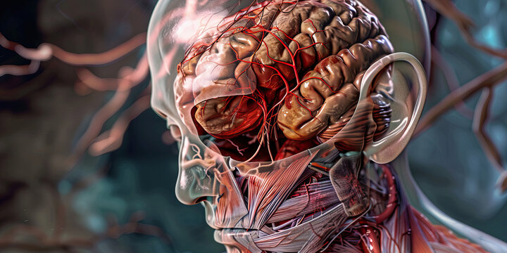 Pseudotumor Cerebri: The Increased Intracranial Pressure And Vision Changes - Visualize A Person With A Highlighted Brain Ventricle Showing Increased Pressure, Experiencing Vision Changes And Headache