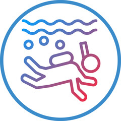 Deep Diving Icon Style