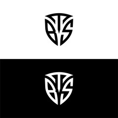 TBS Shield Lettermark Logo Vecttor.