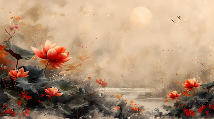 Obraz premium Eastern Corner Banner - Modern Minimalism