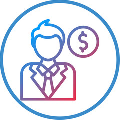 Business Man Icon Style
