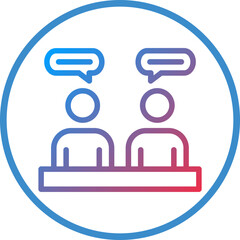 Client Meeting Icon Style