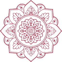 Beautiful mandala art, vector mandala design