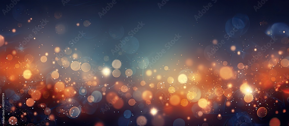 Aufkleber A Christmas background featuring twinkly lights and stars in the sky creating a festive atmosphere Ideal for displaying text or other elements. with copy space image. Place for adding text or design