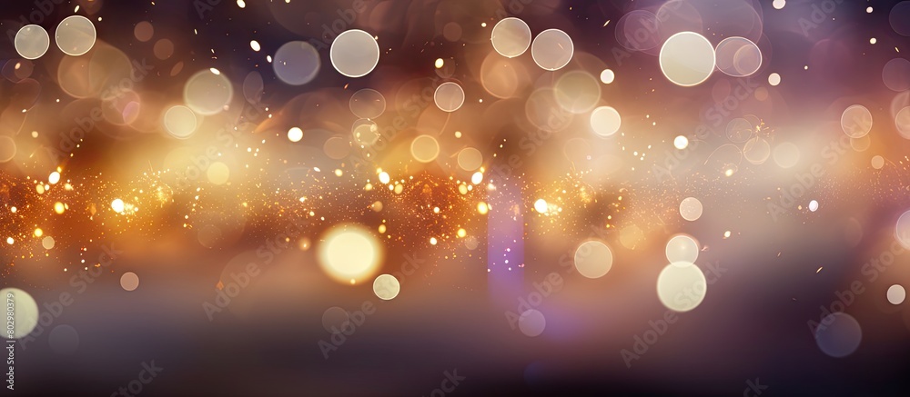 Aufkleber A festive and elegant abstract background with bokeh lights and stars creating a texture suitable for copy space image