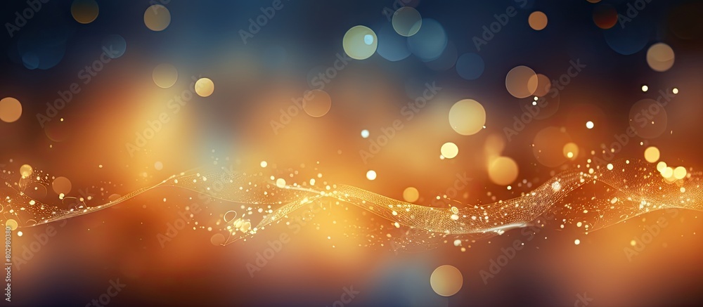 Poster A festive and elegant abstract background with bokeh lights and stars creating a texture suitable for copy space image