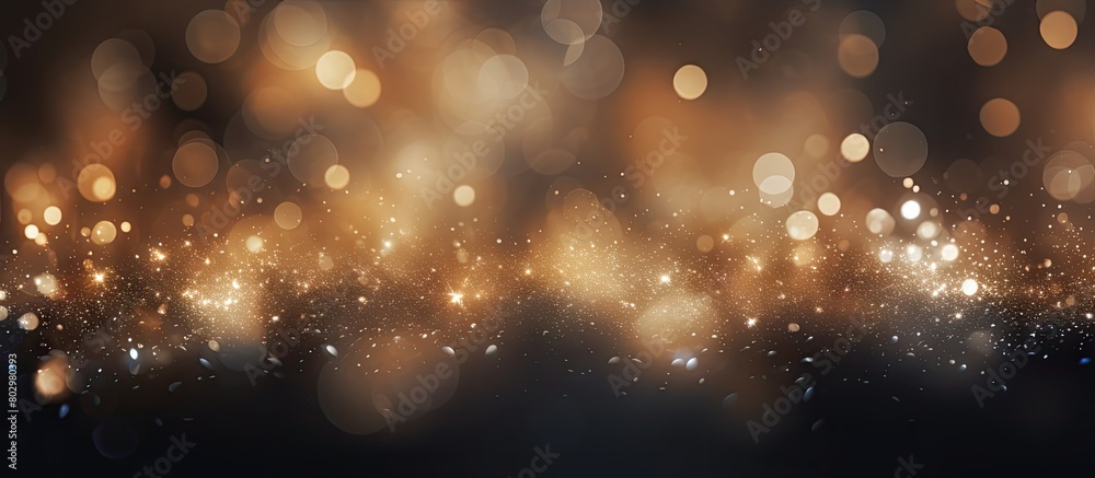 Aufkleber A festive and elegant abstract background with bokeh lights and stars creating a texture suitable for copy space image