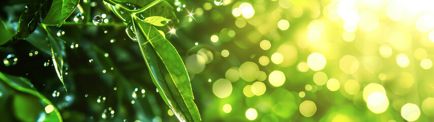 Obraz premium natural sustainable plant background, preservation of nature through environmental protection, created with generative AI technology