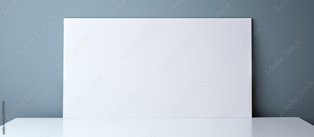 Aufkleber a copy space image of a white paper placed on top of a table