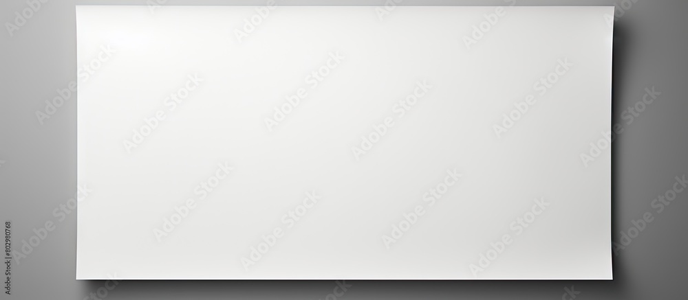 Aufkleber A blank white sheet of paper with plenty of empty space around it suitable for adding text or images including the phrase copy space image
