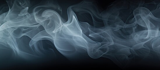 Fototapeta premium A background of thick smoke fills the copy space image
