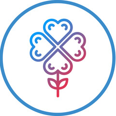 Obraz premium Clover Icon Style