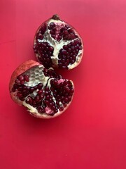 Pomegranates in section 