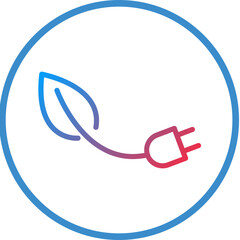 Obraz premium Eco Energy Icon Style