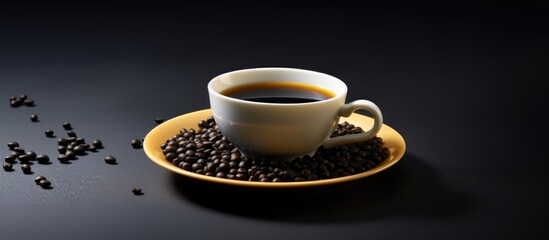 Obraz na płótnie Canvas A copy space image of black soybean tea