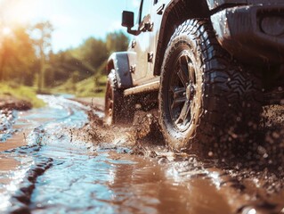 Off-Road Adventure: Jeep in Action