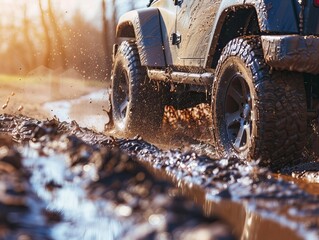 Off-Road Adventure: Jeep in Action