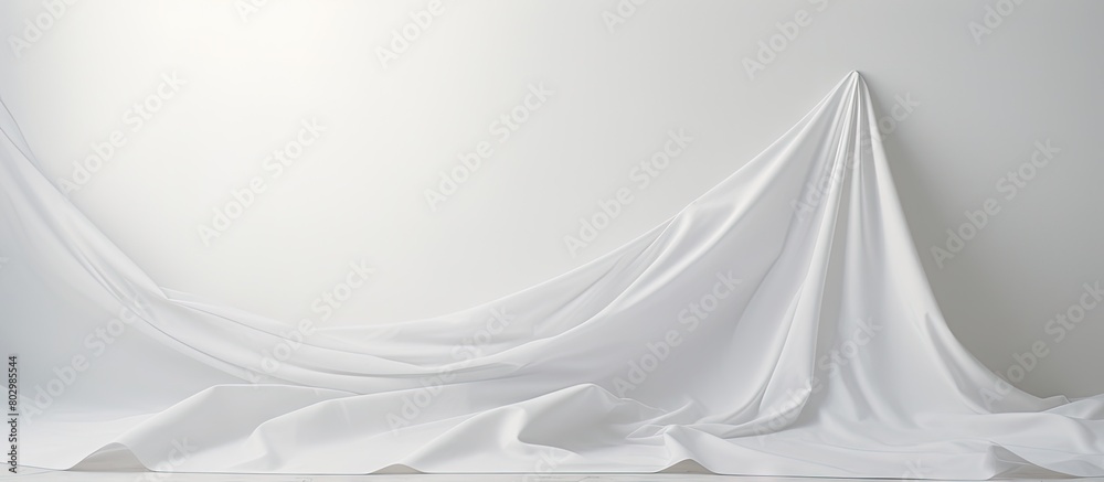 Poster A copy space image of a soiled cloth placed on a pristine white surface