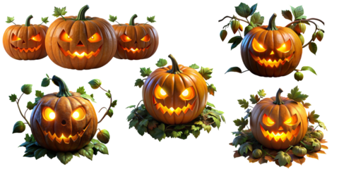 Halloween pumpkin looking very dangerous