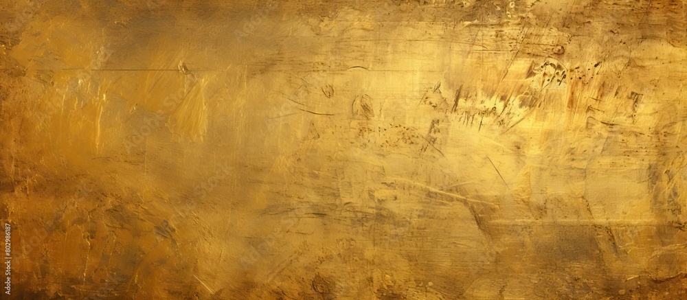 Aufkleber A background image with a metallic gold surface showing visible scratches. with copy space image. Place for adding text or design