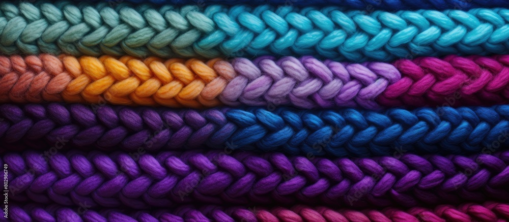Poster A colorful woolen backdrop with ample copy space image