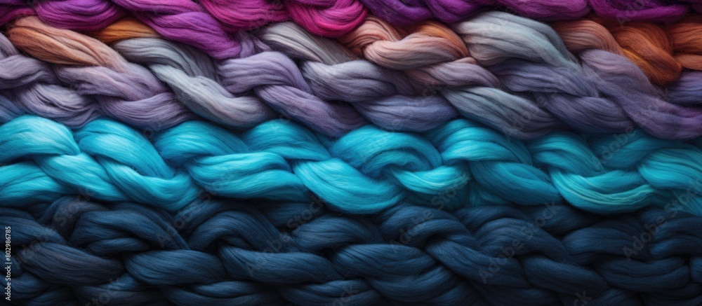Poster A colorful woolen backdrop with ample copy space image