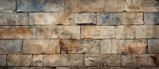 A background of worn stone tiles with a natural patina and texture providing ample copy space for images