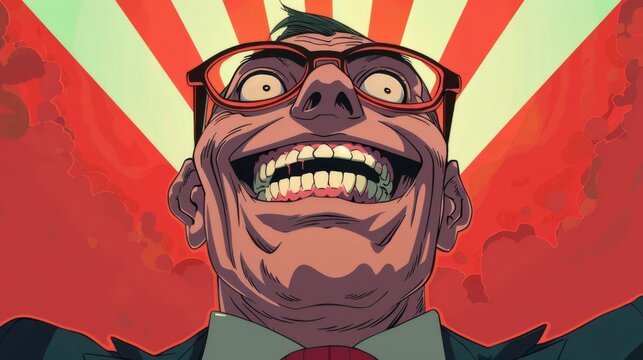 Diabolical Executive: CEO Laughing Maniacally