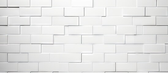 A background of white bricks with copy space image