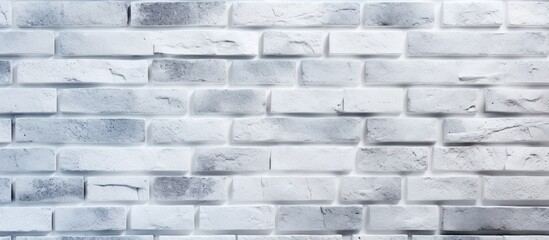 A background of white bricks with copy space image