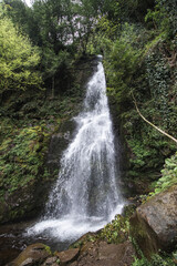 Tsablenari waterfall in Mtirala National Park, Georgia