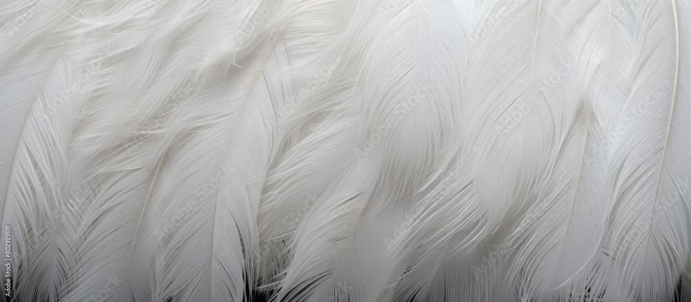 Poster A close up photo of ostrich feathers to use as a background with plenty of copy space image