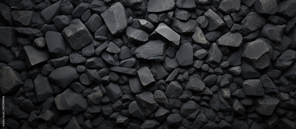 Aufkleber a dark background made of concrete adorned with stones creating an interesting and textured copy spa