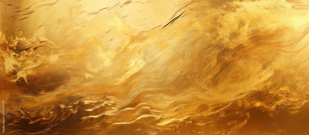 Aufkleber A copy space image displaying scratches on a backdrop of shimmering metallic gold