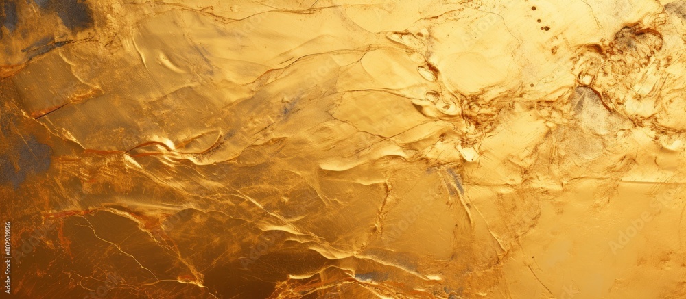 Aufkleber A copy space image displaying scratches on a backdrop of shimmering metallic gold