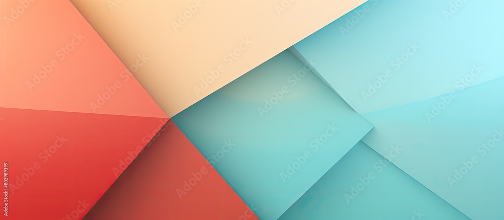 Aufkleber a background design with minimal shapes and pastel tones on colored paper creates an appealing copy 