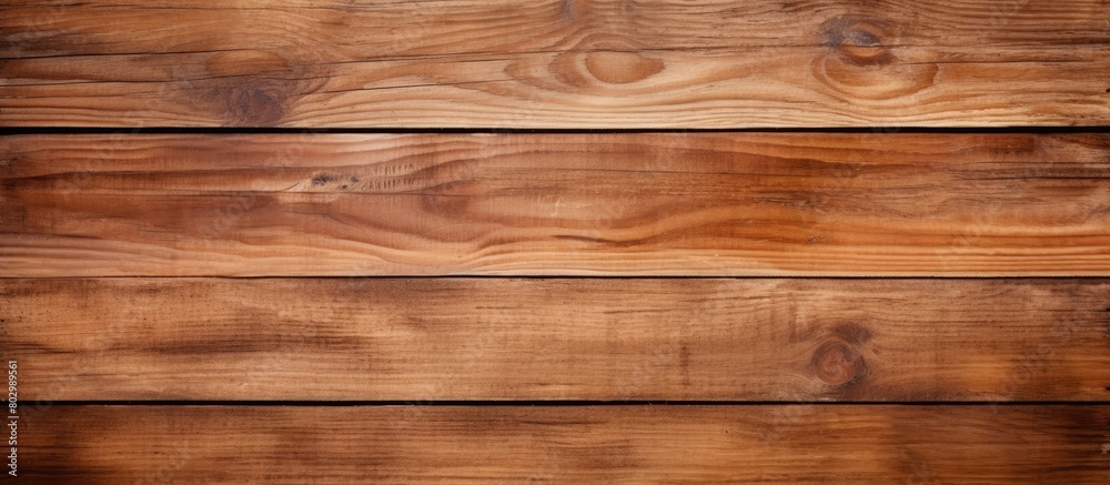 Poster A brown wooden board as a horizontal or vertical background template with empty copy space for your text design or words