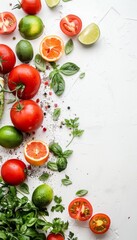 Wholesome Recipes: White Background