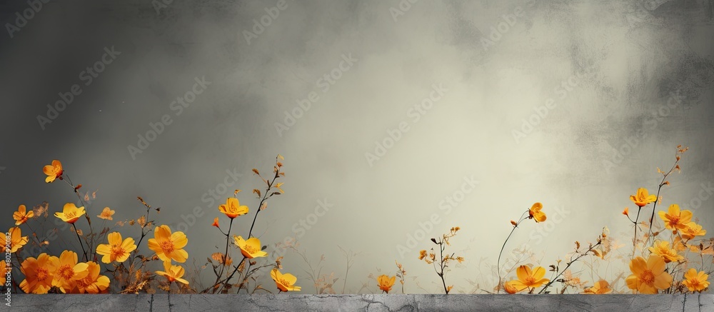 Aufkleber a background with solitary flowers providing ample empty space for an image