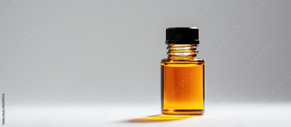 Aufkleber a bottle of medicinal cannabis extract oil is displayed on a white background representing the healt