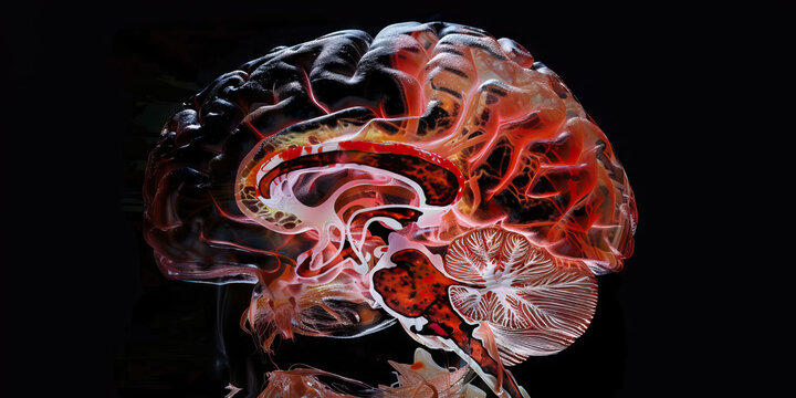 Chronic Traumatic Encephalopathy (CTE): The Memory Loss and Behavioral Changes - Imagine a person with a highlighted brain showing effects of repetitive head trauma, experiencing memory loss