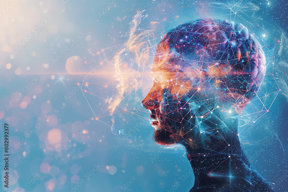 Wall mural experts at a seminar discuss the integration of psychoanalysis with neuroscience - enhancing underst