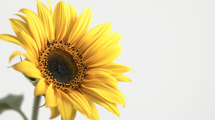 Obraz premium A sun flower on transparent back ground