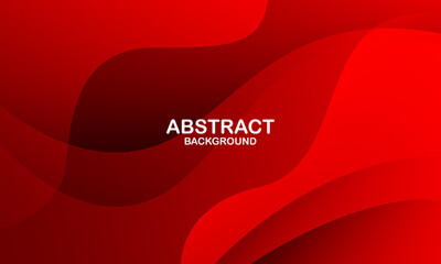 Red abstract background with waves. Eps10 vector
