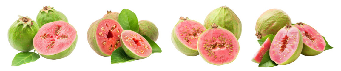 Guava fruit isolated on transparent png
