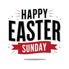 happy Easter day poster design