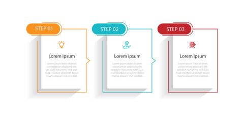 Vector template infographic element with 3 step or option