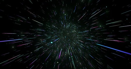 Obraz premium Neon light wave background, 3d Rendering