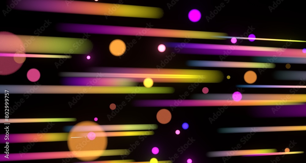 Poster inside digital data tunnel. Futuristic abstract background with neon rays. Concept for big data,